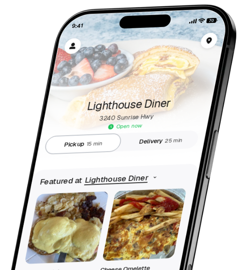 Lighthouse Diner app preview